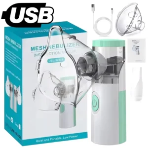 Nebulizador portátil usb, inalador silencioso, malha ultrassônica, atomizador