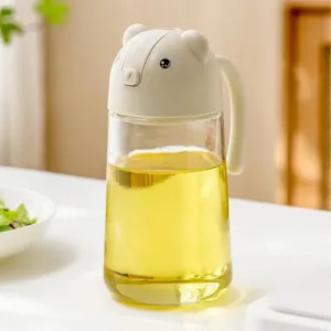 Garrafa Dispensadora de Óleo – Plástico Resistente para Cozinha, Churrasco e Culinária