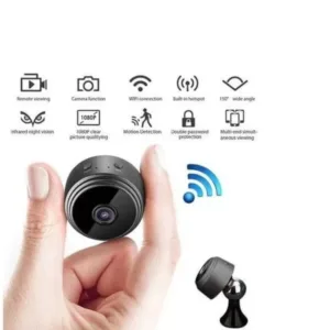 Mini Câmera A9 Wi-Fi Full HD 1080p com Visão Noturna e Monitoramento de Segurança Sem Fio