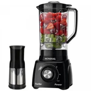 Liquidificador Mondial Turbo Power L-99 FB – 550W, 3 Velocidades, Filtro e Design Preto